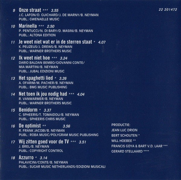 Benny Neyman : Benny Neyman (CD, Comp)