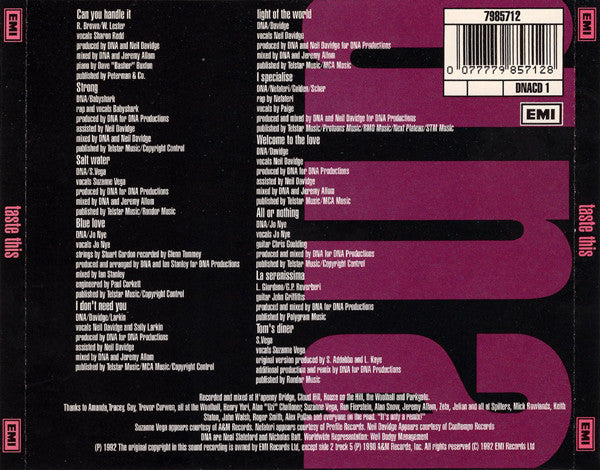 DNA : Taste This (CD, Album)