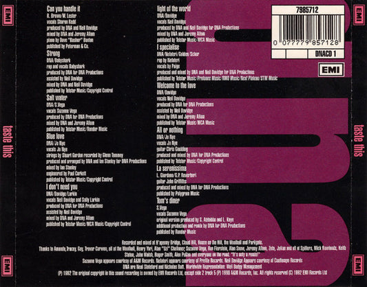 DNA : Taste This (CD, Album)