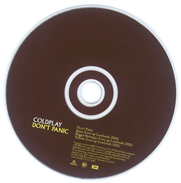 Coldplay : Don't Panic (CD, Single)