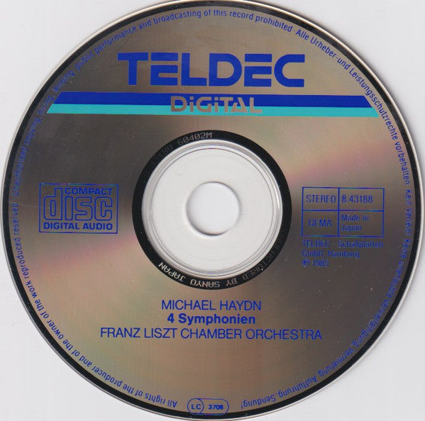 Michael Haydn - Liszt Ferenc Chamber Orchestra • János Rolla : 4 Symphonies (CD, Album)