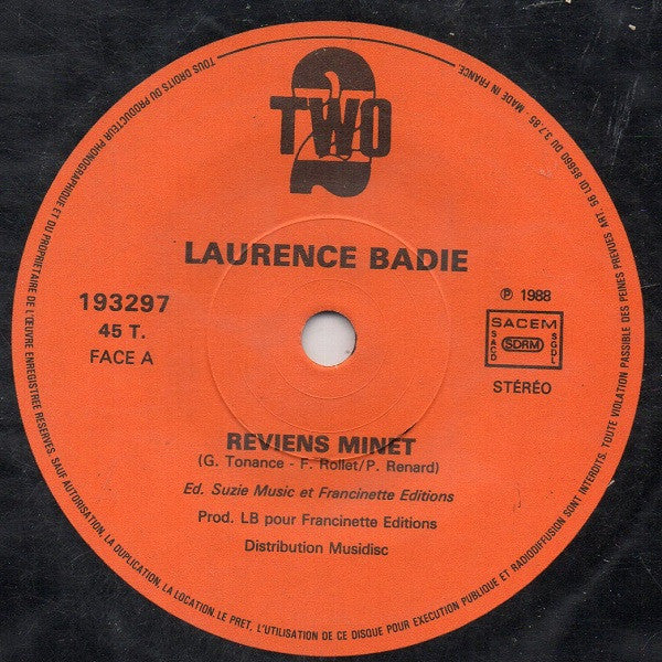 Laurence Badie Et Le Gang : Reviens Minet (7", Single)