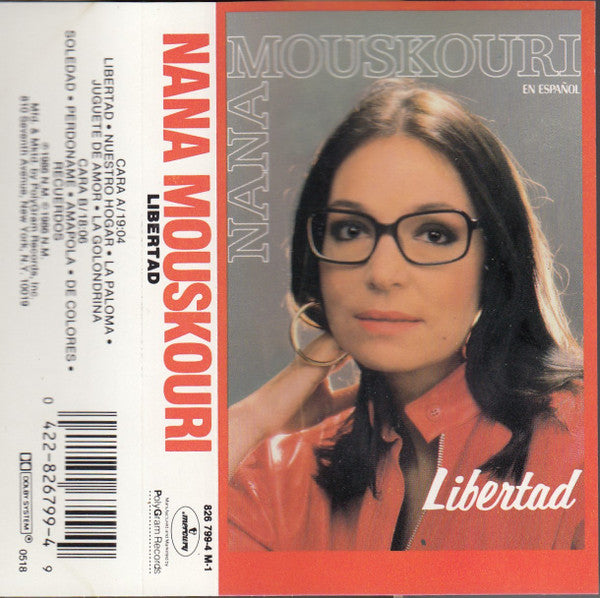 Nana Mouskouri : Libertad (Cass, Album, Dol)