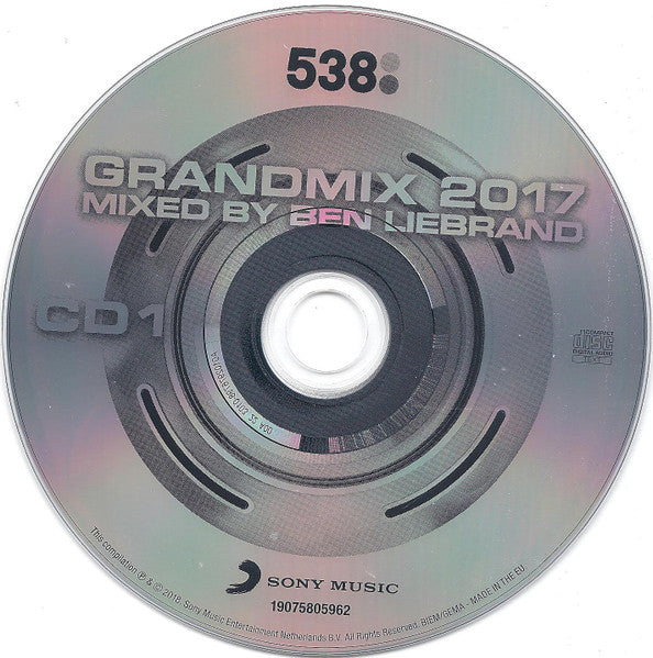 Ben Liebrand : Grandmix 2017 (3xCD, Mixed, Tex)