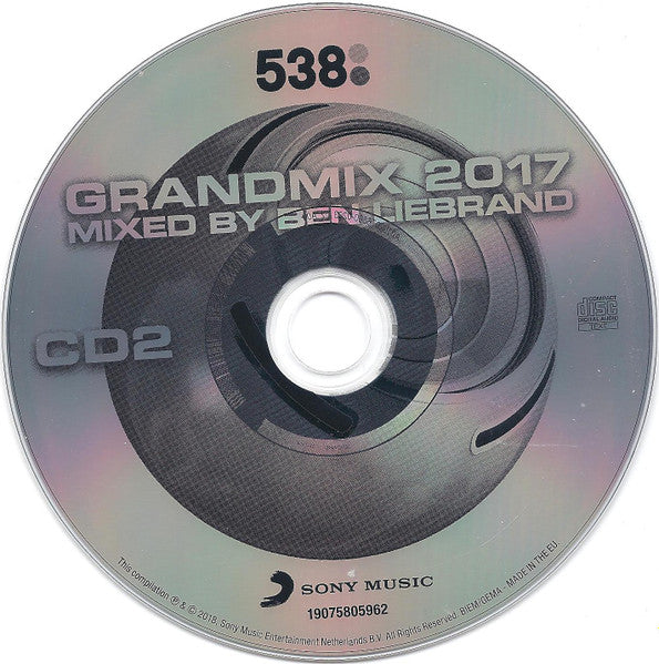 Ben Liebrand : Grandmix 2017 (3xCD, Mixed, Tex)