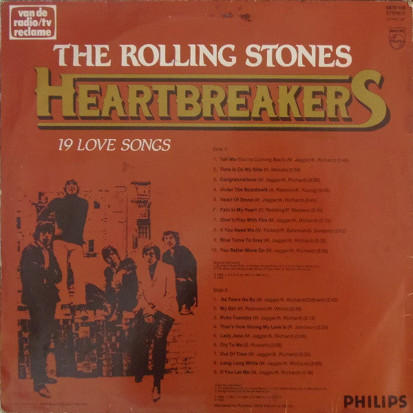 The Rolling Stones : Heartbreakers (19 Love Songs) (LP, Comp)