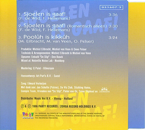 De Stip : Sjoelen Is Gaaf! (CD, Single)