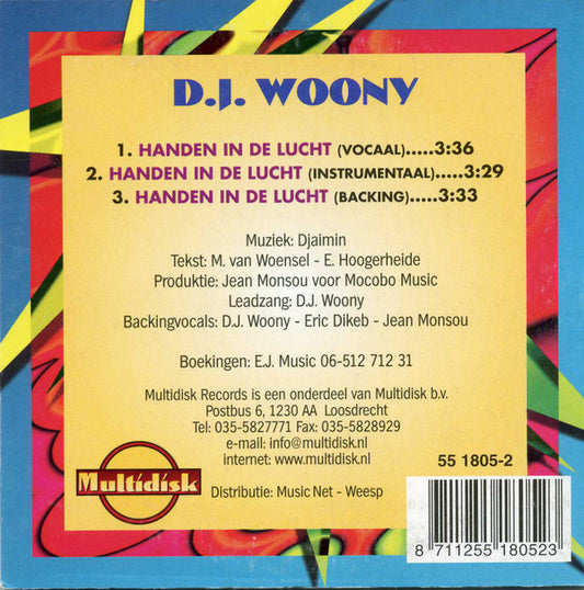 DJ Woony : Handen In De Lucht (CD)