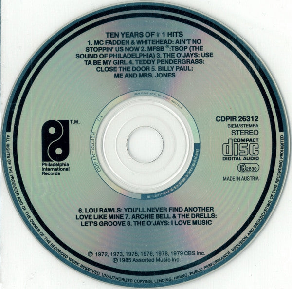 Various : Ten Years Of # 1 Hits (CD, Comp)