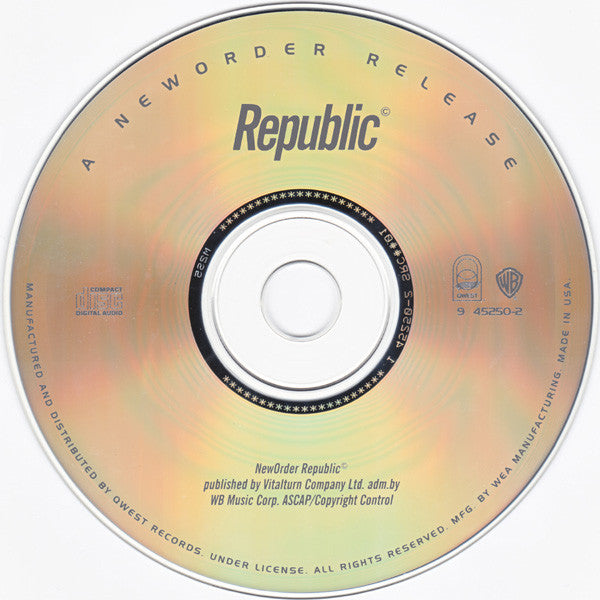 New Order : Republic (CD, Album, SRC)