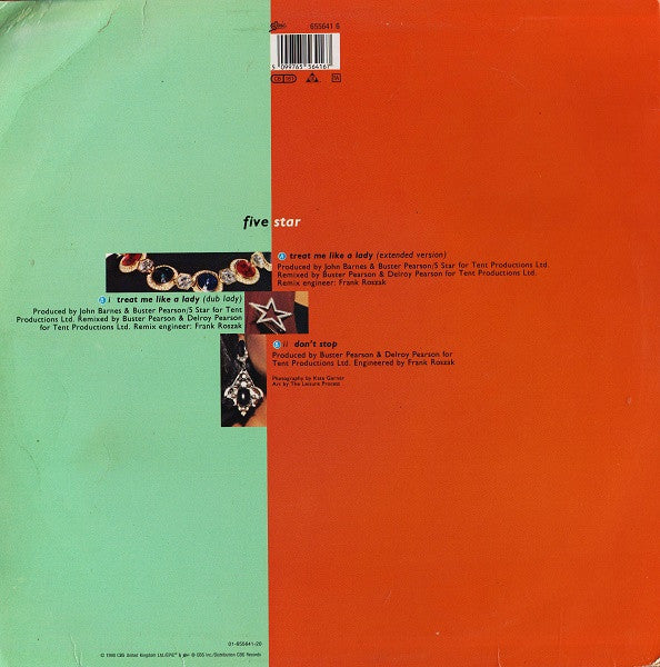 Five Star : Treat Me Like A Lady (12", Maxi)