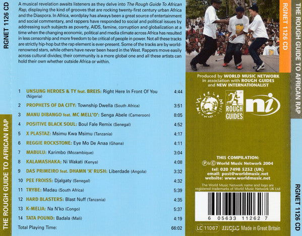 Various : The Rough Guide To African Rap (CD, Comp)