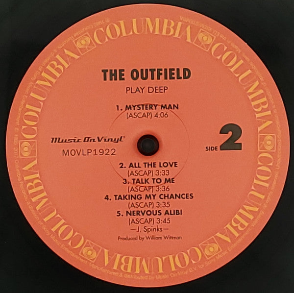 The Outfield : Play Deep (LP, Album, RE, 180)