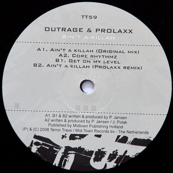 Prolaxx & Outrage : Ain't A Killah (12")