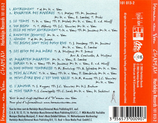 Herman van Veen : Chapeau (Le Very Best En V.F.) (CD, Album, Comp)