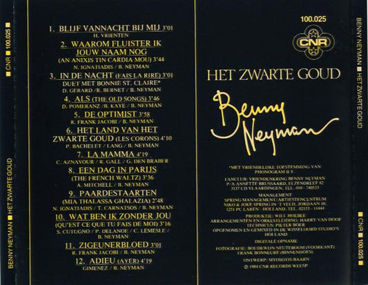 Benny Neyman : Het Zwarte Goud (CD, Album, RE)