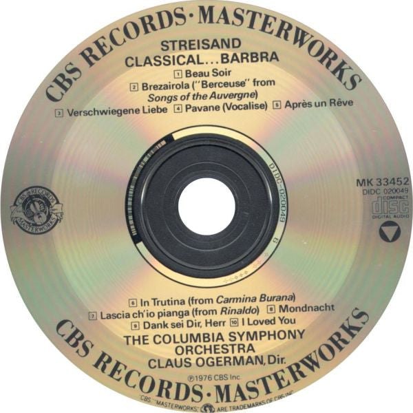 Barbra Streisand : Classical Barbra (CD, Album, RE)