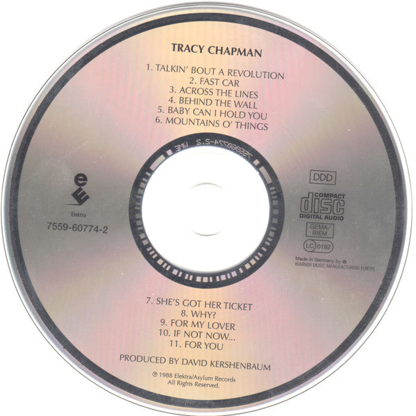 Tracy Chapman : Tracy Chapman (CD, Album, RE)