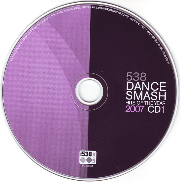 Various : 538 Dance Smash - Hits Of The Year 2007 (2xCD, Comp + CD, Mixed)