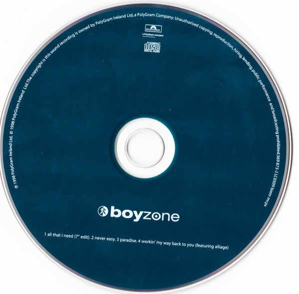 Boyzone : All That I Need (CD, Single, Ger)