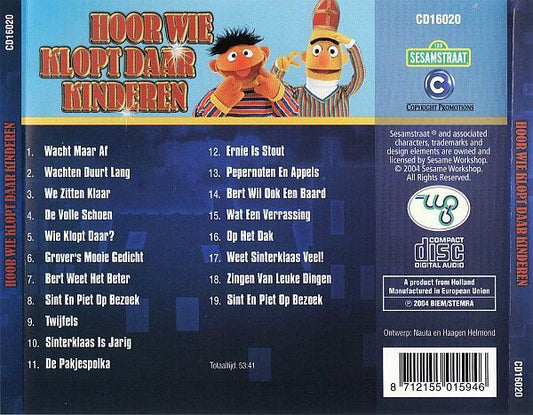 Bert & Ernie : Hoor Wie Klopt Daar Kinderen (CD, Album, Car)