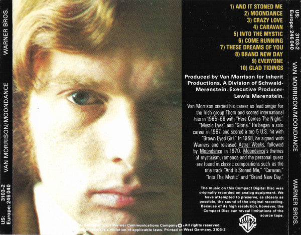 Van Morrison : Moondance (CD, Album, RE)
