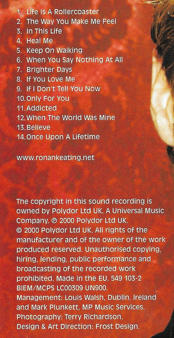 Ronan Keating : Ronan (CD, Album, UK )