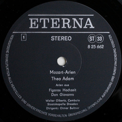 Theo Adam : Mozart-Arien (LP)