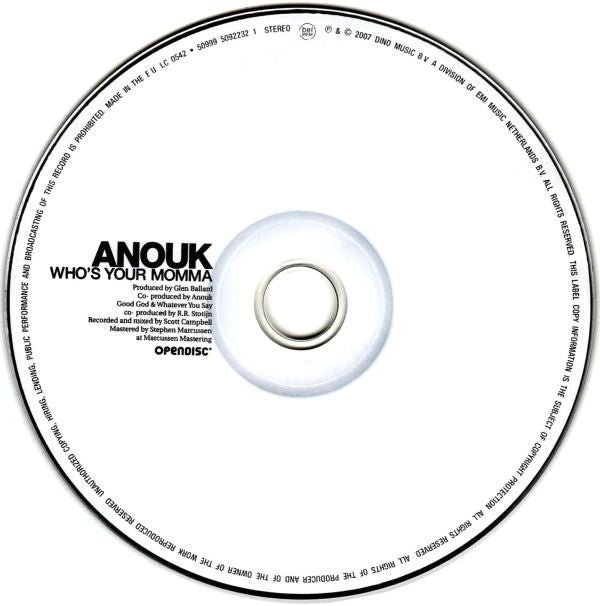 Anouk : Who's Your Momma (CD, Album, Enh)