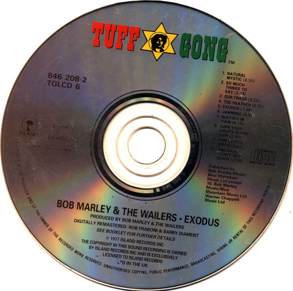 Bob Marley & The Wailers : Exodus (CD, Album, RE, RM)