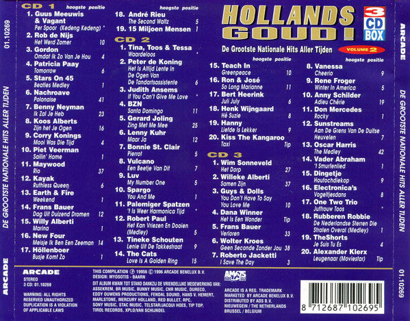 Various : Hollands Goud Volume 2 (3xCD, Comp)