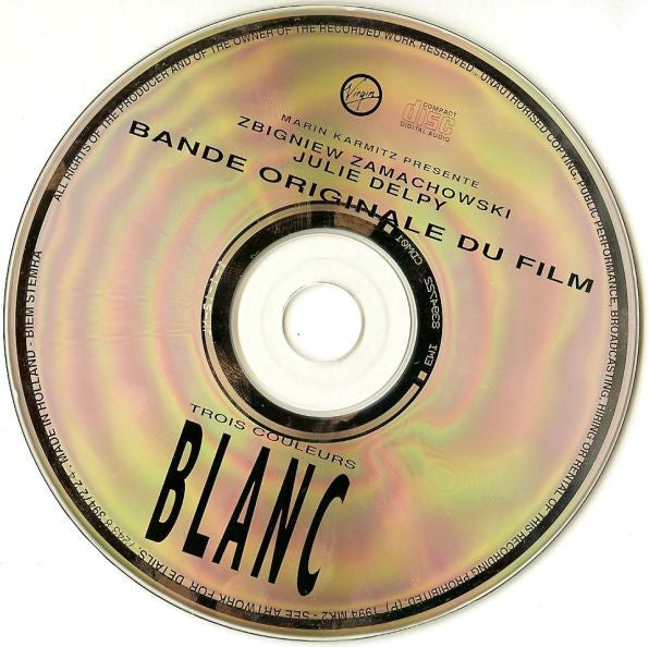 Zbigniew Preisner : Trois Couleurs: Blanc (Bande Originale Du Film) (CD, Album)