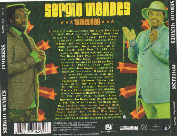 Sérgio Mendes : Timeless (CD, Album)