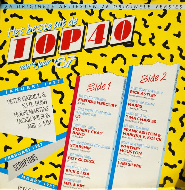 Various : Het Beste Uit De Top 40 Van 't Jaar '87 (2xLP, Comp)