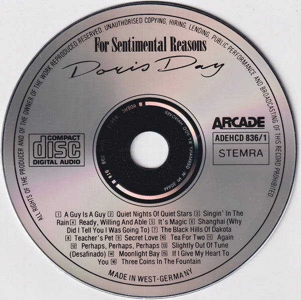 Doris Day : For Sentimental Reasons Volume 2 (CD, Comp)