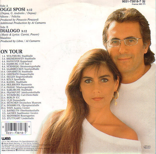 Al Bano & Romina Power : Oggi Sposi (7", Single)