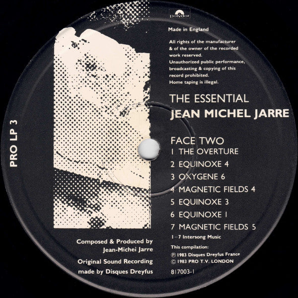 Jean-Michel Jarre : The Essential Jean Michel Jarre (LP, Comp)