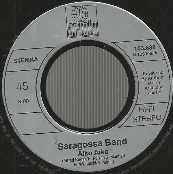 Saragossa Band : Aiko Aiko (7", Single)