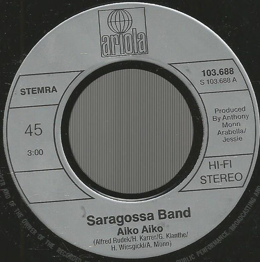 Saragossa Band : Aiko Aiko (7", Single)