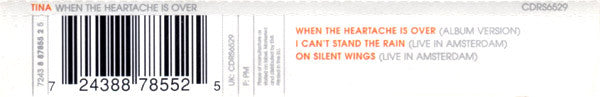 Tina Turner : When The Heartache Is Over (CD, Single)