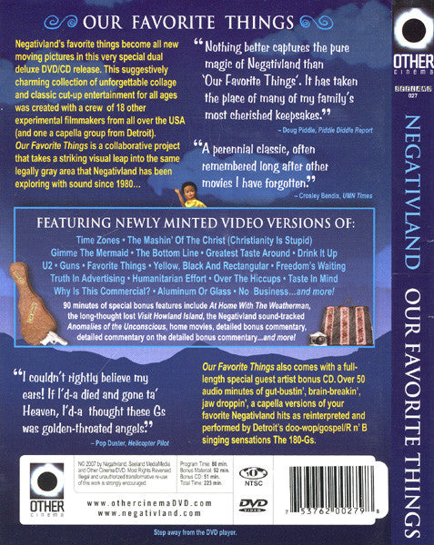 Negativland : Our Favorite Things (DVD, NTSC)