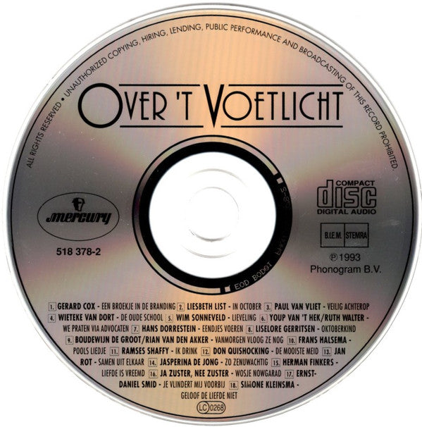Various : Over 't Voetlicht (CD, Comp)