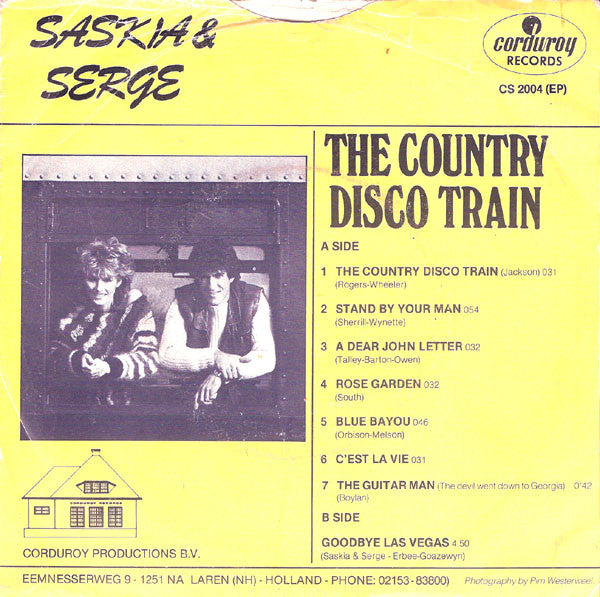 Saskia & Serge : The Country Disco Train (7", Single)