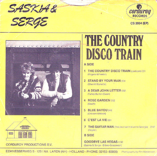 Saskia & Serge : The Country Disco Train (7", Single)
