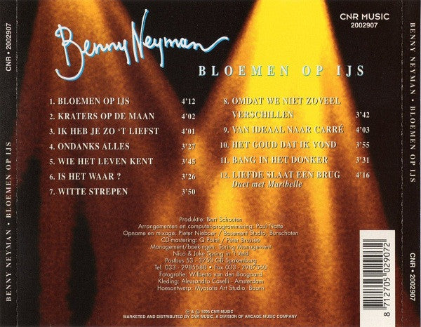 Benny Neyman : Bloemen Op IJs (CD, Album)