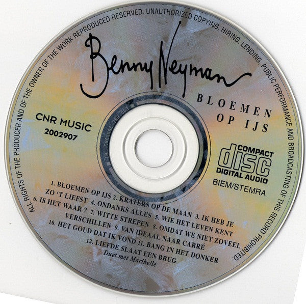 Benny Neyman : Bloemen Op IJs (CD, Album)