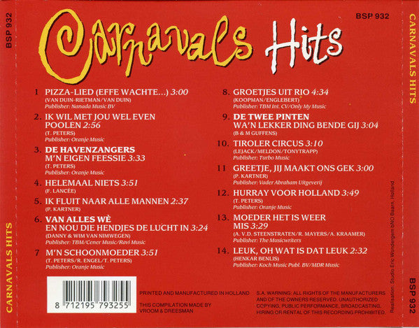 Various : Carnaval Hits (CD, Comp)