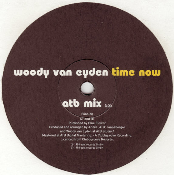 Woody van Eyden : Time Now (12")