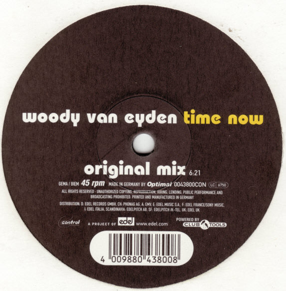 Woody van Eyden : Time Now (12")