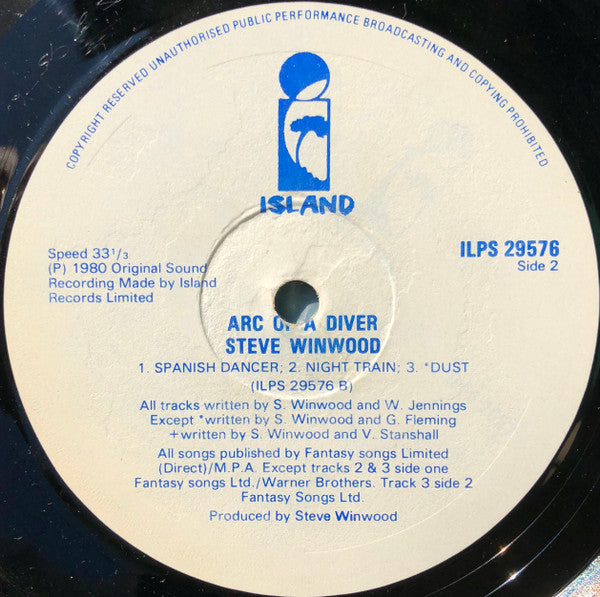 Steve Winwood : Arc Of A Diver (LP, Album)